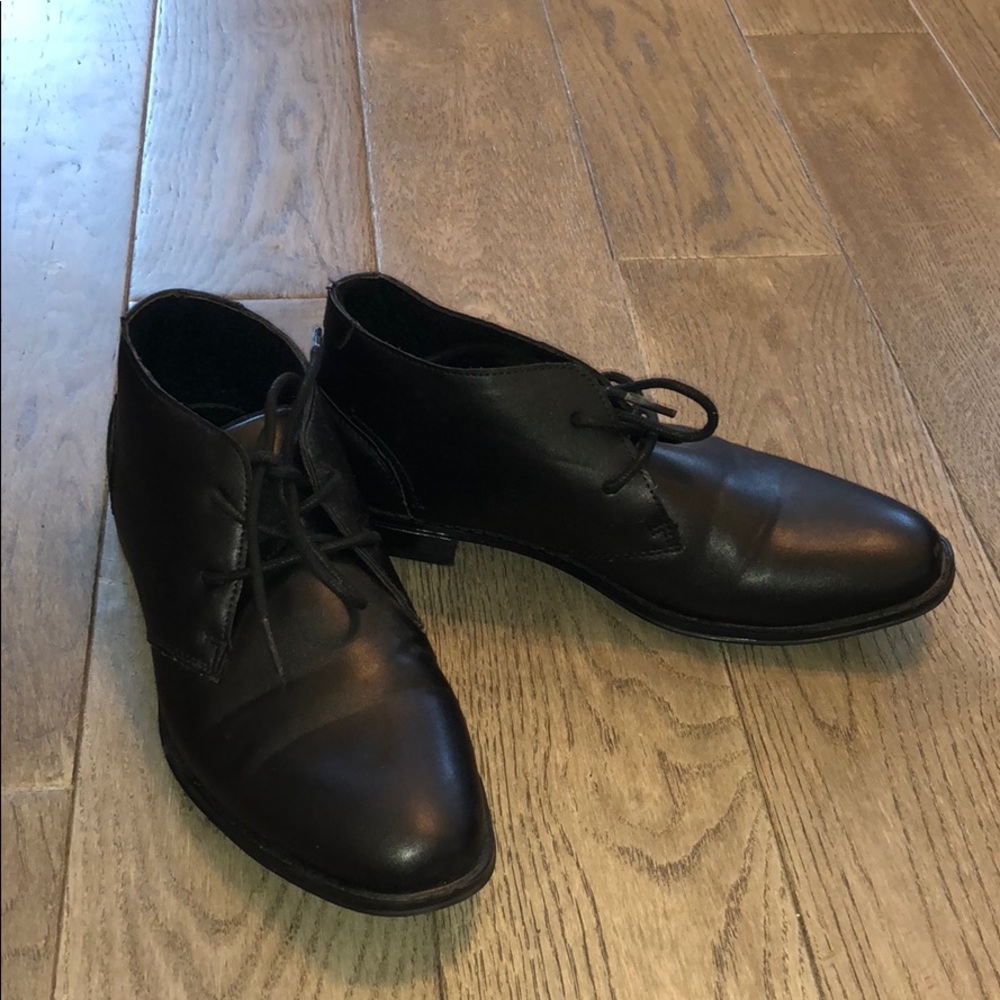 Max + Jake Boys Black Dress Shoes Size 6M